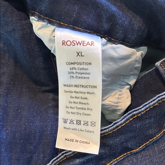 Women's Blue Stretchy Wide-Leg Jeans VGUC Sz XL - Picture 7 of 7